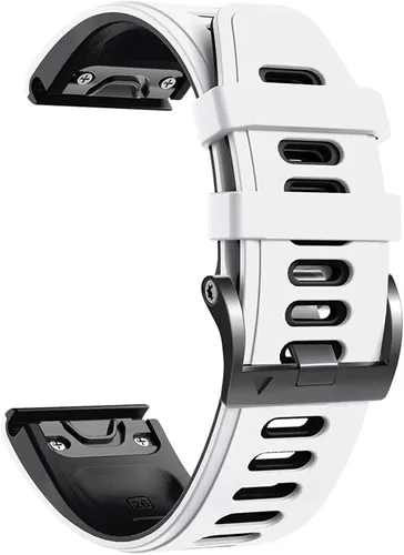 Miniatura 14 de COOVS Correa de silicona de liberación rápida de 1.024 in y 0.866 in para Garmin Fenix 7 7X 6X Pro 5X 3 3HR Easyfit para reloj Garmin Fenix 6 6 Pro
