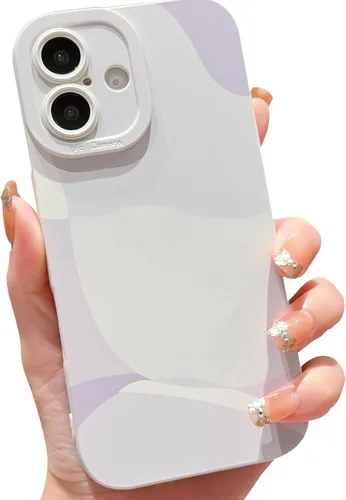 Miniatura 9 de Funda compatible con iPhone XR de 6.1 pulgadas, bonita funda protectora de lente de cámara completa, delgada, suave, a prueba de golpes, para Blanco