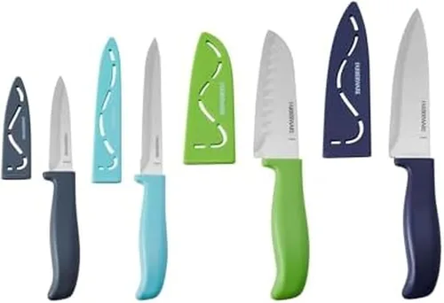 Miniatura 8 de Farberware Juego de cuchillos de pelar, 3 piezas, azul