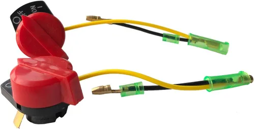 Miniatura 3 de Interruptor de parada del motor de encendido y apagado rojo de 3 piezas para Honda GX120 GX160 GX200 GX240 GX270 GX340 GX390 Re 36100-ZE1-015
