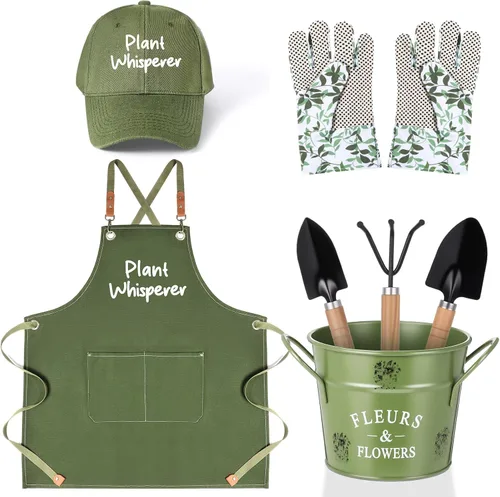 Tarpop Juego de Herramientas de Jardín de Navidad Plant Whisperer Regalos de Jardinería para Mujeres, Kit de Herramientas de Plantación de Vegetales