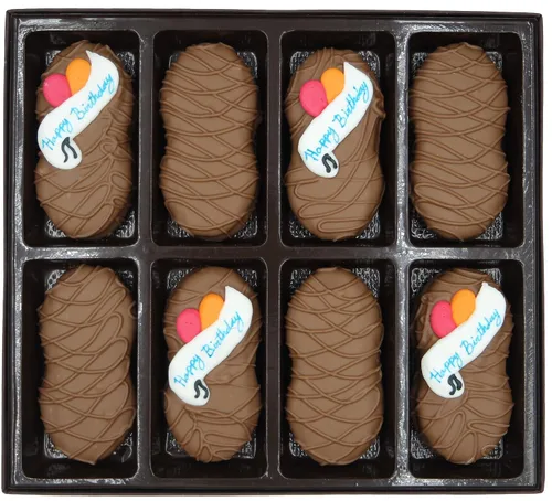 Miniatura 40 de Galletas de la marca Philadelphia Candies cubiertos por ambos lados de chocolate negro y con leche, y crema de cacahuete de la marca Nutter Butter