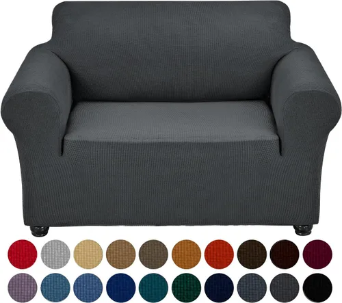 Miniatura 48 de Joccun Funda Elástica para Silla Sofá, Funda de Sofá de 1 Pieza Tela Jacquard de Spandex con Parte Inferior Elástica, Protector de Muebles Lavable