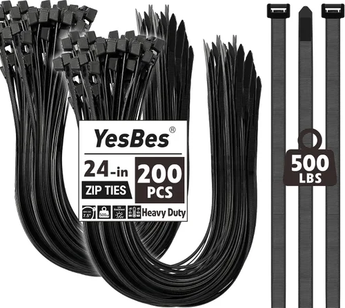 Miniatura 10 de 5000 bridas de 4 pulgadas, bridas pequeñas con resistencia a la tracción de 18 libras, bridas negras para uso en interiores y exteriores, bridas