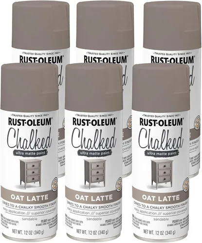 Miniatura 75 de Rust-Oleum - Pintura a la tiza en aerosol ultramate de 12 onzas (paquete de 1), color carbón, 302590