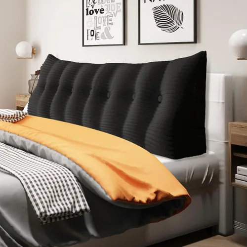 Almohada de cuña gruesa de 14 libras tamaño King para cabecero, posicionador de cuerpo, almohada de lectura triangular para sentarse en la cama con
