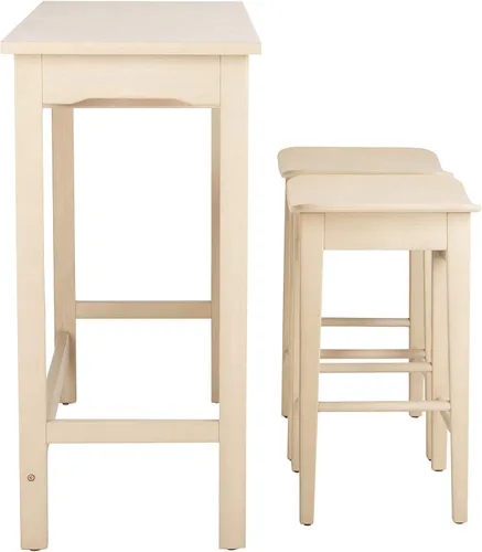 Miniatura 7 de Safavieh Home Collection Colbie - Estante de almacenamiento de 3 piezas de roble blanco