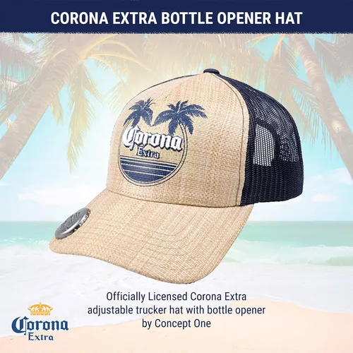 Miniatura 2 de Corona - Gorra de béisbol ajustable de malla con ala curvada
