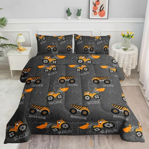 Miniatura 11 de Juego de edredón espacial para niños astronautas para niños, niños, niños, con estampado de cohete de astronauta de nave espacial galáctica, con 1