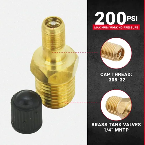 Miniatura 5 de Milton Válvula de tanque NPT 1/4 pulgadas – 2
