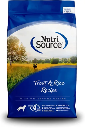 Nutrisource Comida para perros de trucha y arroz 5 libras