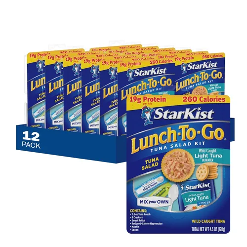 Miniatura 17 de StarKist Lunch-To-Go Mezcla tu propia ensalada de atún, bolsa de atún ligero en trozos, kit de 4.5 onzas, 1 paquete