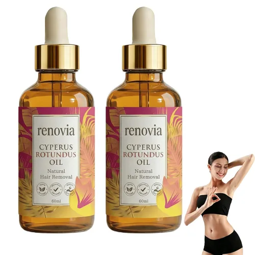 Miniatura 8 de Renovia Cyperus Rotundus Aceite para depilación, nuevo aceite de depilación profesional, depilación Renovia Organics 2026