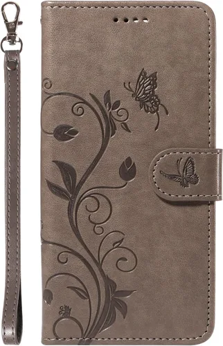 Miniatura 40 de Funda para Motorola Moto E22/E22i, piel sintética, con tarjetero y correa para la muñeca, a prueba de golpes, funda magnética para Motorola Moto Rojo