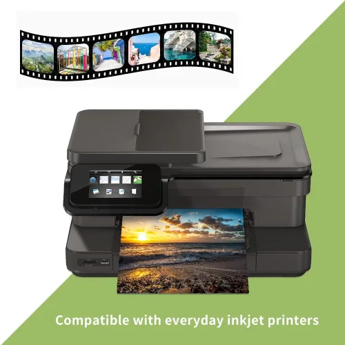 Miniatura 3 de LUNARM 50 hojas de papel fotográfico, papel fotográfico brillante de 4"x6" para impresora de tinta de color, papel fotográfico de 180 g/m²