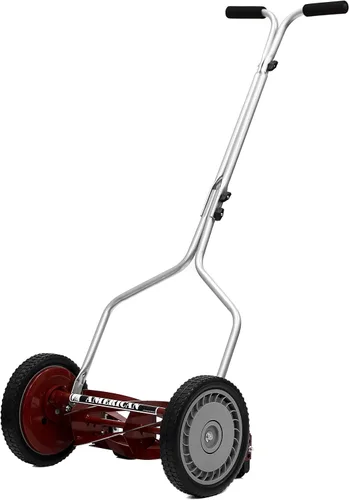 Miniatura 41 de American Lawn Mower Company 1204-14 Cortacésped de carrete de empuje de 4 hojas de 14 pulgadas, color rojo