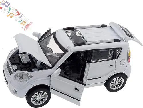 Miniatura 7 de Coches de juguete de fundición a presión, modelos de coches KIA Soul, coches de retroceso, juguete de coche con sonido y luz para niños de 3+ años