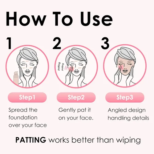 Miniatura 5 de COOL-ANGLE Paquete de 4 Esponjas de Maquillaje Rosa Para Base, Corrector y Polvo, Esponja Mezcladora Sin Látex Para Maquillaje Natural y Fácil, a2