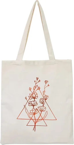 Bolsa de lona floral botánica para mujeres profesoras, bolsas de comestibles reutilizables, lindas bolsas de mano con diseño de gato estético para