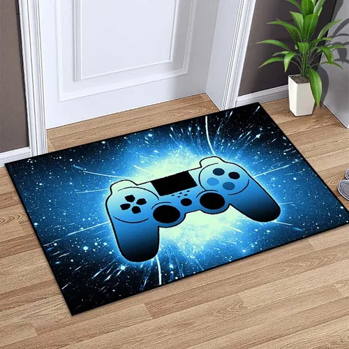 Miniatura 37 de BATATADOCE Alfombras de videojuegos para dormitorio de niños, alfombras para sala de juegos, decoración de juegos para niños, alfombra de área