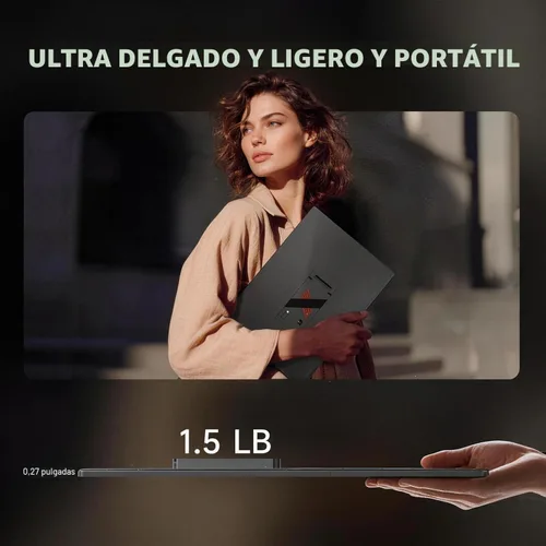 Miniatura 3 de AOC Monitor portátil de 15.6 pulgadas FHD 1080P IPS 125% sRGB, monitor de viaje USB-C HDMI para laptop, segunda pantalla externa ultra delgada