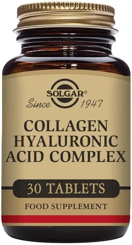 Miniatura 4 de Solgar Complejo de colágeno ácido hialurónico - 30 tabletas - Con colágeno hidrolizado tipo 2 y condroitina - Sin OMG, sin gluten y lácteos - 30