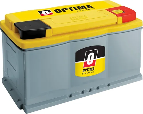 OPTIMA Baterías de Alto Rendimiento DH7 YellowTop de Doble Propósito Selladas AGM para Automóvil, Camión y SUV, 880 CCA, Libre de Mantenimiento,