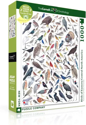 New York Puzzle Company - Cornell Lab Birds of Eastern/Central North America - Rompecabezas de 1000 piezas para noches de juego familiares por Pedro