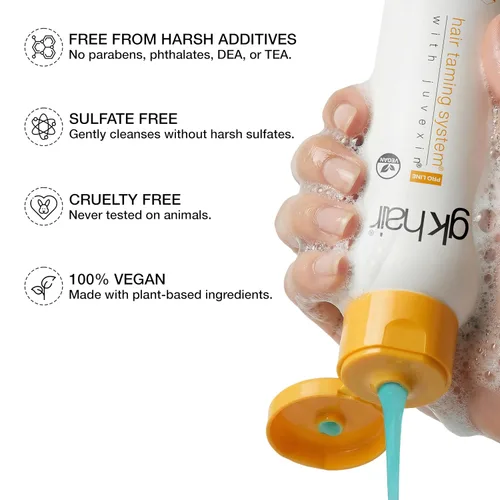 Miniatura 7 de GK HAIR Champú anticaspa que deja tu cuero cabelludo fresco y suave - Champú sin sulfato para cabello seco dañado para hombres y mujeres, 8.5 onzas