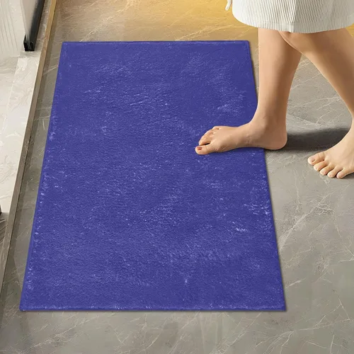 Miniatura 82 de Alfombra de baño amarilla, suave, absorbente, lavable a máquina, juego de alfombras de baño antideslizantes para puerta de baño, dormitorio