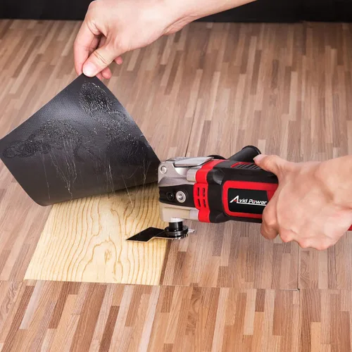 Miniatura 6 de AVID POWER Herramienta oscilante, multiherramienta oscilante de 3.5 amperios con ángulo de oscilación de 4.5°, 6 velocidades variables y 13 Rojo