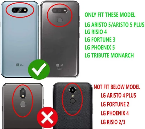 Miniatura 2 de Jeylly Funda para LG K31 con protector de pantalla, LG Aristo/Aristo5+/Phoenix 5/K8X/K300, funda protectora híbrida de goma de silicona suave
