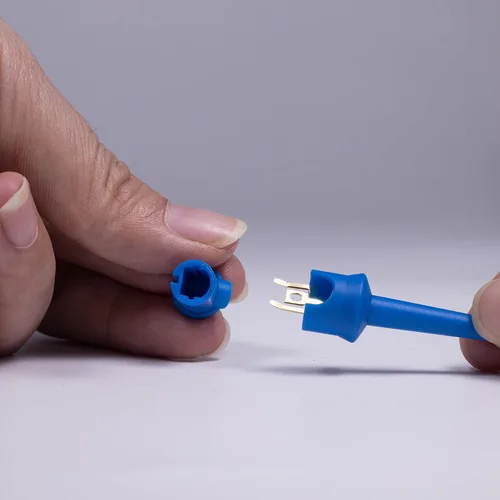 Miniatura 4 de Clip de gancho de prueba, kit de plomo de prueba de multímetro de gancho de clip de sonda mini agarrador para pruebas de circuito PCB IC