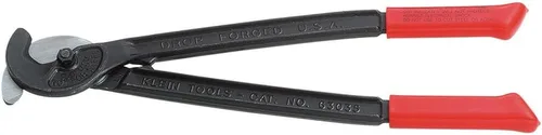 Klein Tools Cortador de cables 63035, cortador de cable utilitario corta cobre MCM y cable de aluminio de 350 MCM con mordazas de gancho tipo