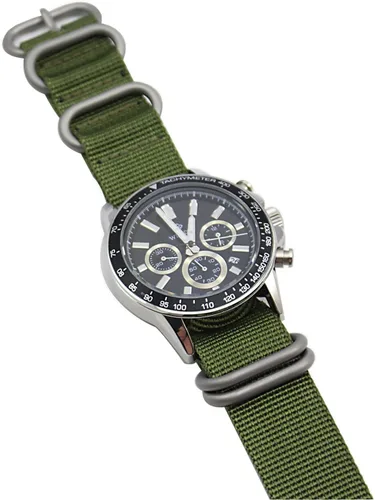 Miniatura 26 de ArtStyle Correa de reloj con correa de nailon de calidad de 0.069 pulgadas de grosor y hebilla cepillada resistente