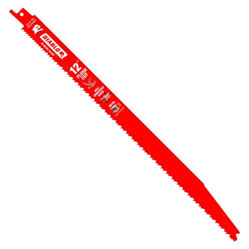 Miniatura 12 de Diablo Hoja de sierra recíproca bimetálica para cortes de uso general – 6 pulgadas de longitud, diente variable, diente, 8/14 TPI, paquete de 5