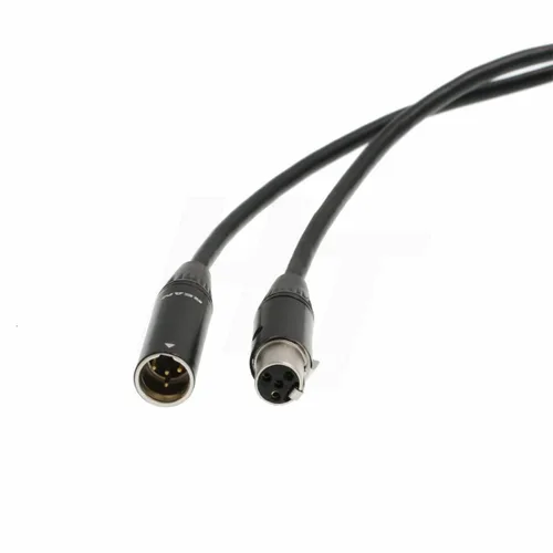 Miniatura 8 de Cable de extensión de adaptador de audio para micrófono Shure Headset SM-93 WBH WL Body Pack Transmisor Mini XLR 4 Pin TA4F macho a hembra (1)