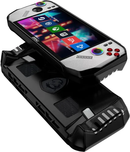 Miniatura 5 de Funda para MSI Claw 8 AI+ Polar Tempest Edition, TPU Soft Grip Funda protectora con soporte para MSI Claw 8 AI+ Polar Tempest A2VM PC portátil Negro