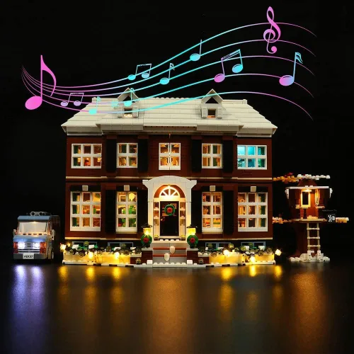 VONADO Kit de luz LED compatible con el juego Lego Home Alone - Versión musical