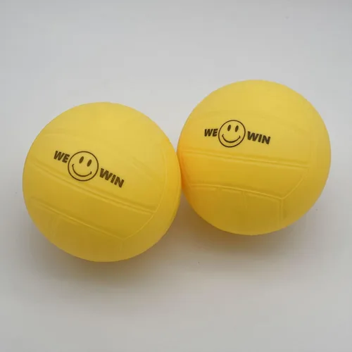 Miniatura 4 de Bolas de repuesto de Spike, bolas de juego de red redonda, pelota de rebote fuerte, pelota de goma suave amarilla de 3.5 pulgadas, bolas
