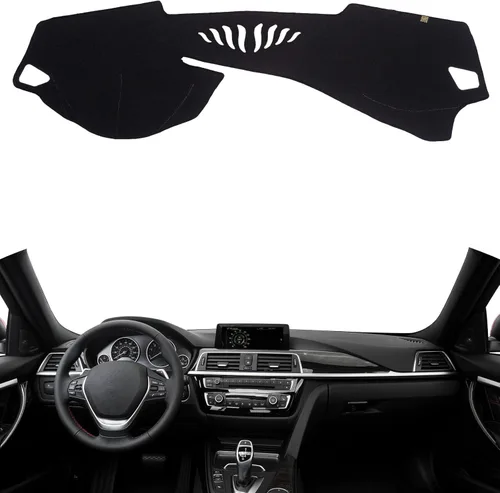 Miniatura 43 de TUCAREST Funda para salpicadero Compatible con Ch-Evy Silverado 1500/2500 HD/3500 HD 2019-2023, GM-C Sierra/HD 2500/ HD 3500 2019-2023, alfombrilla