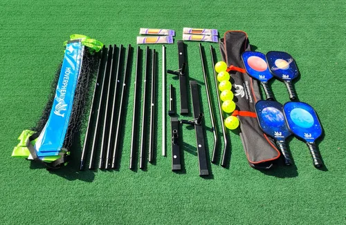 Miniatura 7 de Hoverphenix Portable Pickleball Net Set, 22FT Regulation Size Pickle Ball Net with Paddle Set of 4, Pickleballs and Carry Bag, Easy Setup for Indoor