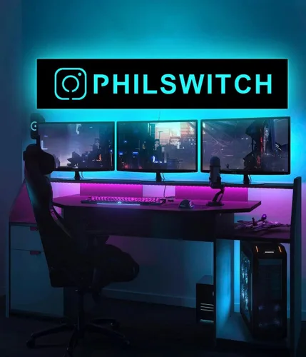 Miniatura 3 de Etiqueta de neón personalizada para gamer, letrero LED para decoración de zonas