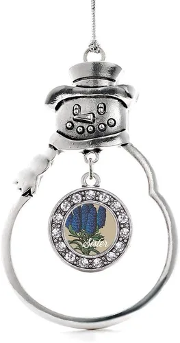 Miniatura 178 de Inspired Silver - Roller Queen - Adorno de Navidad plateado - Adorno circular para árbol de Navidad con circonita cúbica - Decoración colgante