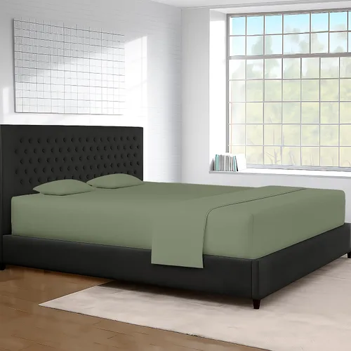 Miniatura 7 de SGI Bedding 108" x 108" Juego de sábanas de 4 piezas de tamaño Alaskan King de 1000 hilos 100% de algodón egipcio - Sábanas de bolsillo profundo