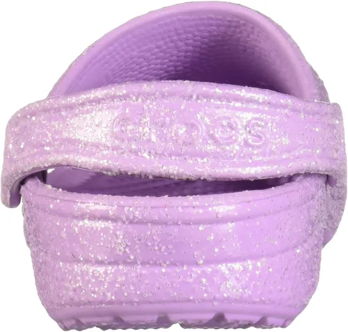 Miniatura 3 de Crocs Zuecos clásicos brillantes unisex para adultos, zapatos metálicos y con purpurina, Metálico