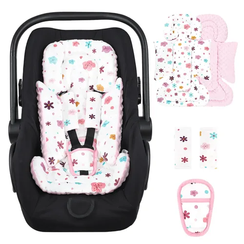 Miniatura 19 de Pea Pod - Soporte para la cabeza del asiento de coche para bebé recién nacido, 2 en 1 Soporte para la cabeza del asiento de coche para bebés