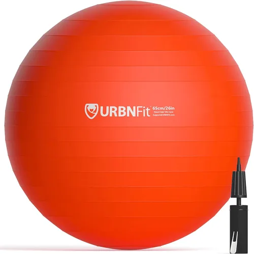 Miniatura 16 de URBNFit - Pelota de ejercicio, entrenamiento y yoga en varios tamaños, pelota para embarazo y estabilidad, antiestallido, incluye bomba de inflado