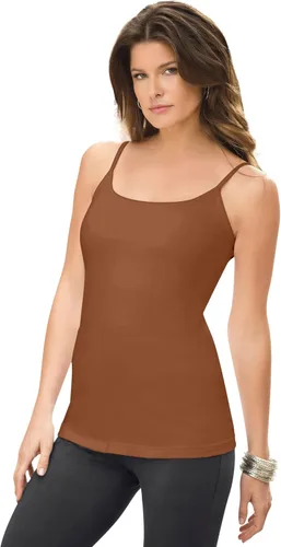 Miniatura 9 de Roaman's Cami de talla grande para mujer con brasier integrado y correas ajustables