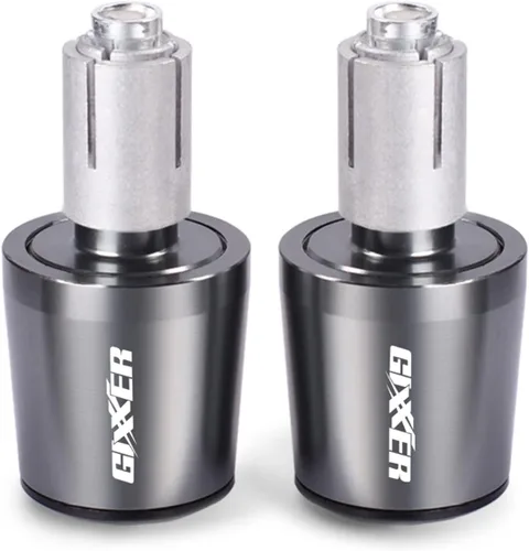 Miniatura 7 de Manillar de motocicleta para manubrio de peso final Puños tapa anti vibración Silder Plug para Suzuki Gixxer 150sf 250sf 155 accesorios (color negro)